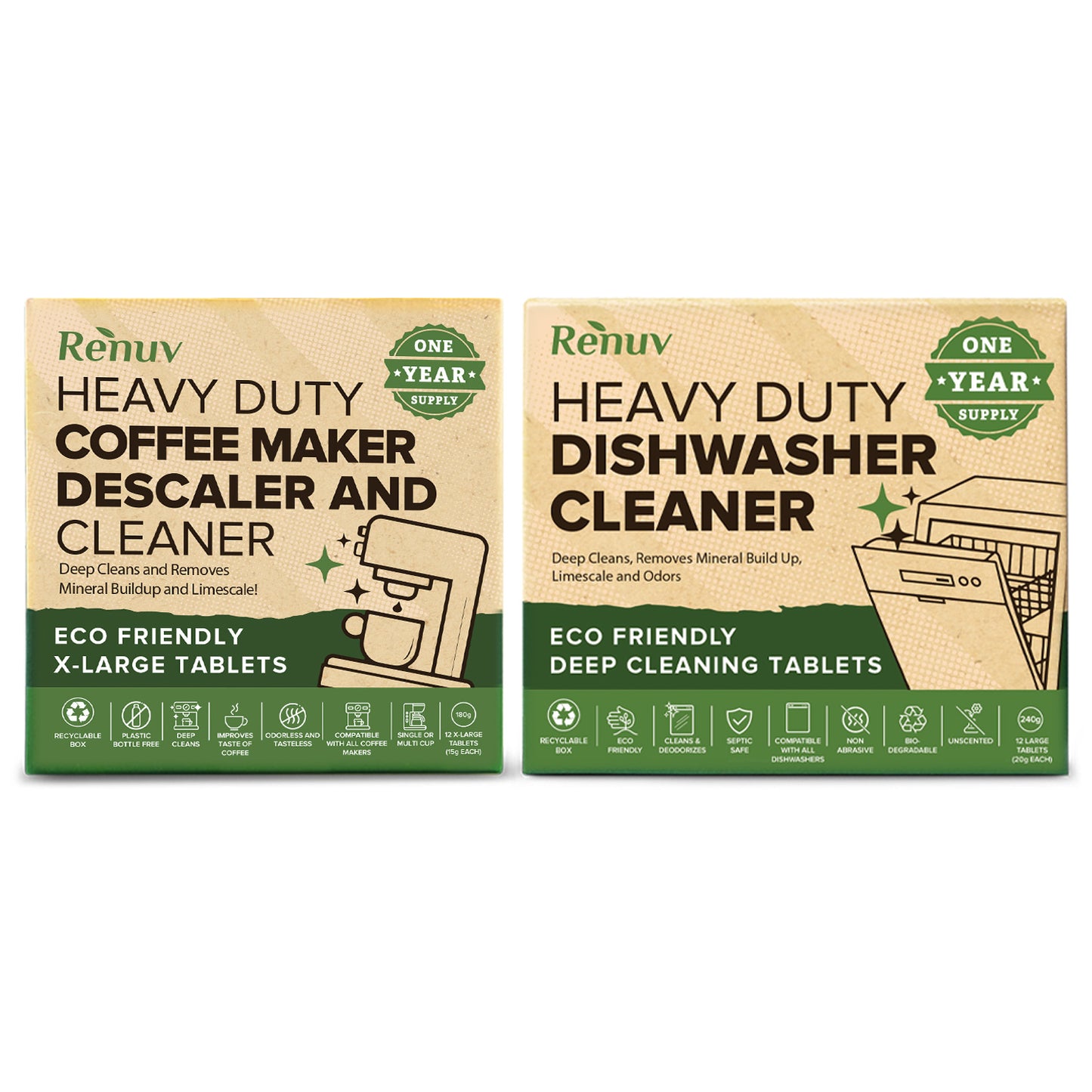 Dishwasher Cleaner + Coffee Maker Cleaner Bundle!