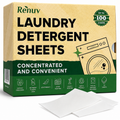 Laundry Detergent Sheets up to 100 Loads - Eco Friendly, Sustainable, Biodegradable & Liquidless Strips, 50 Sheets