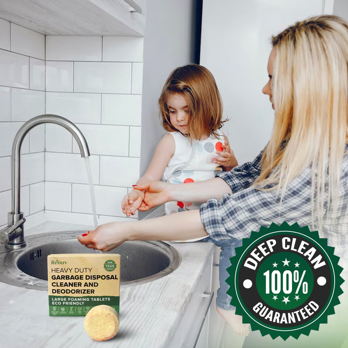 Keep Your Kitchen Fresh with Renuv Garbage Disposal Cleaner and Deodor