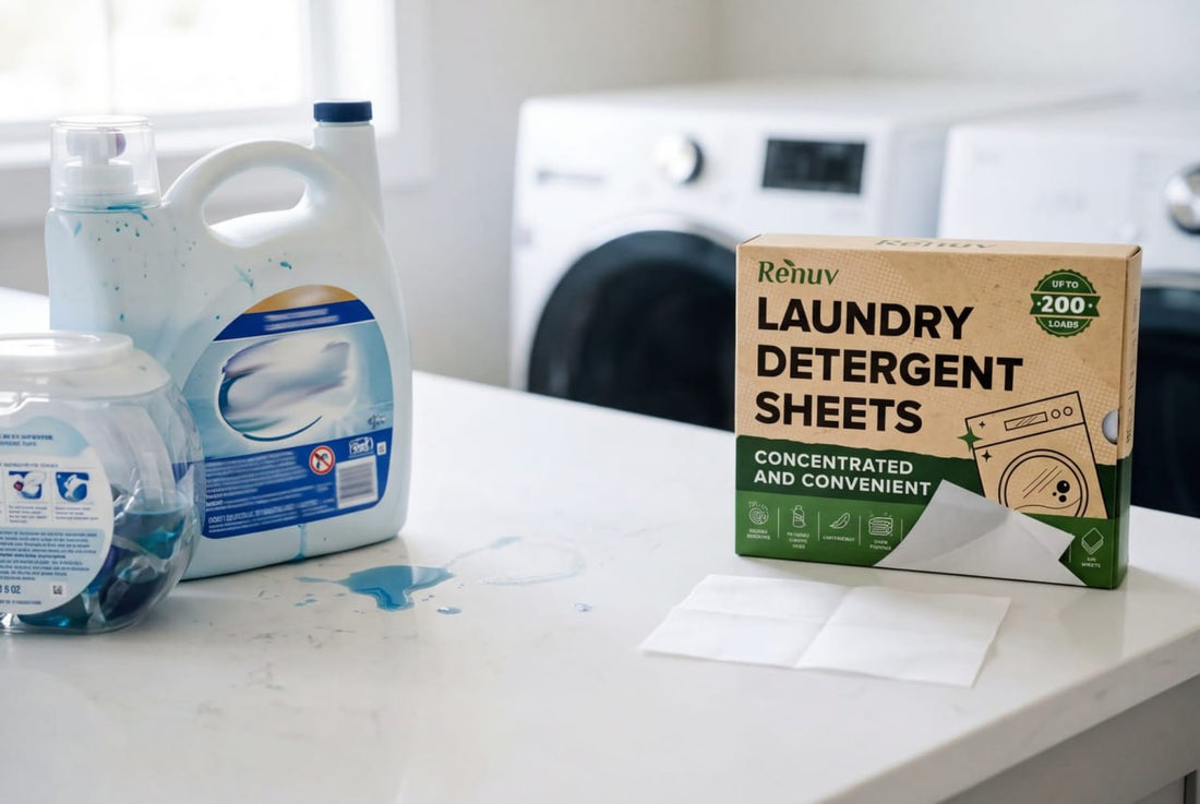 Why laundry detergent sheets are better than liquid detergent or pods