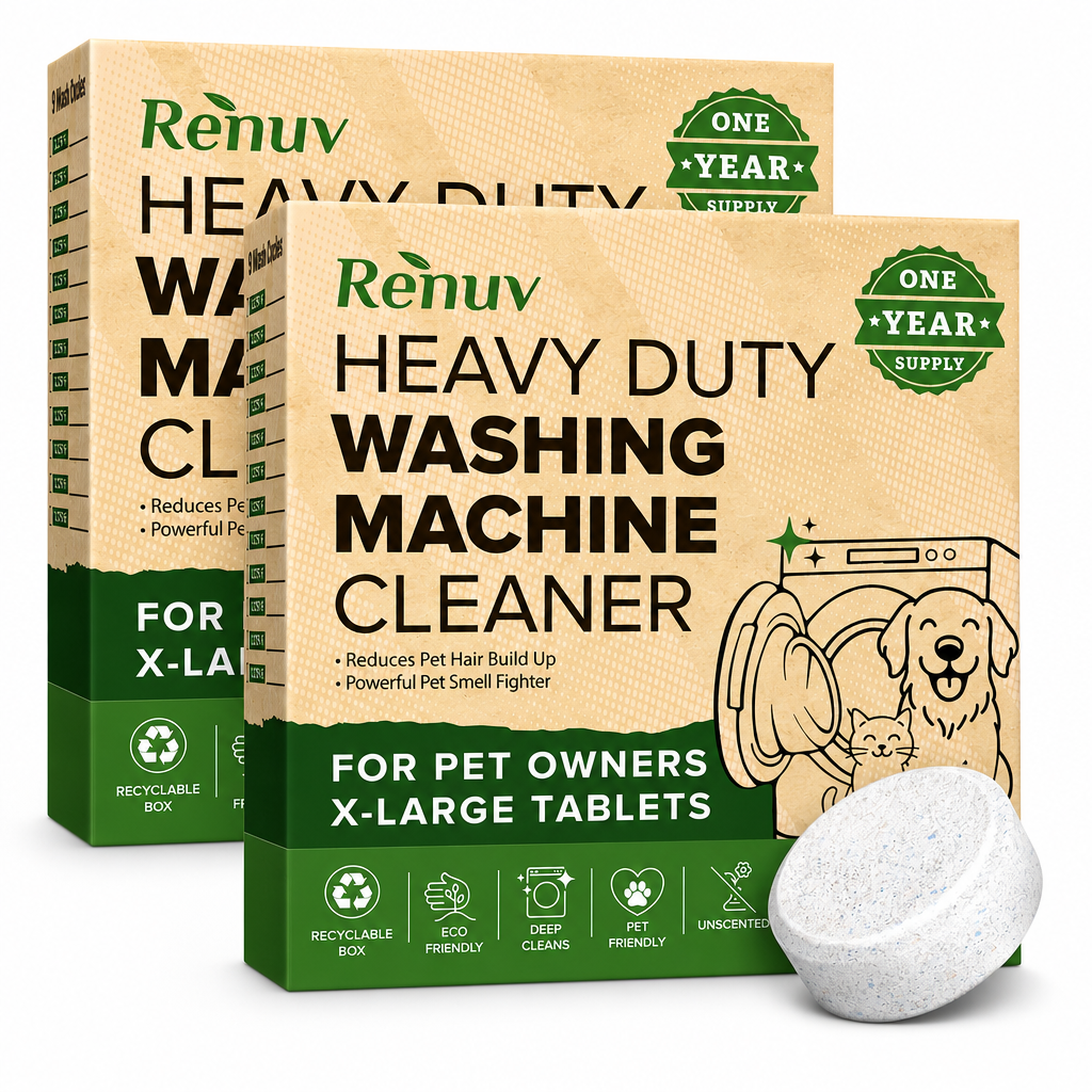 Renuv Pet Hair and Odor Washing Machine Cleaner 2-Pack