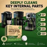 Coffee Maker Cleaner and Descaler Tablets, 12 Uses for Single Cup, Multi Cup, Coffee Pot Maker & Espresso Machines