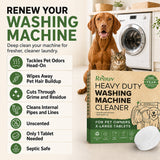 Washing Machine Cleaner for Pet Hair & Odor - 12 XL Tablets