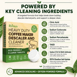 Coffee Maker Cleaner and Descaler Tablets, 12 Uses for Single Cup, Multi Cup, Coffee Pot Maker & Espresso Machines