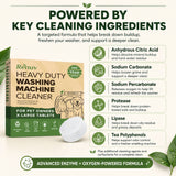 Washing Machine Cleaner for Pet Hair & Odor - 12 XL Tablets