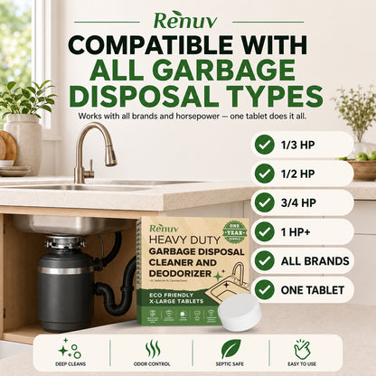 Garbage Disposal Cleaner & Deodorizer Tablets