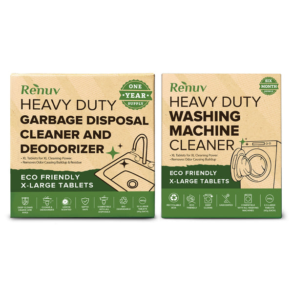 Washing Machine + Garbage Disposal Cleaner Bundle
