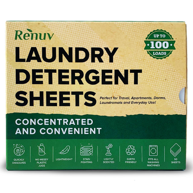 Renuv laundry detergent sheets