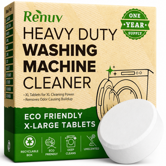Washing Machine Cleaner Tablets - 12 XL Tablets - One Year Supply