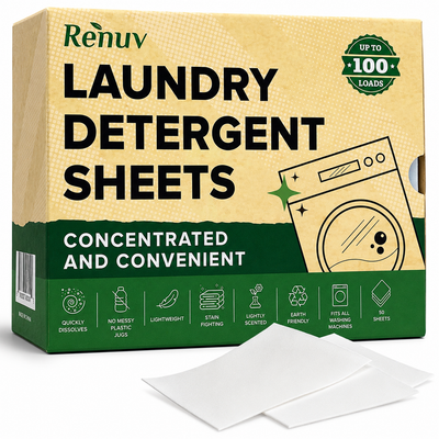 Laundry Detergent Sheets up to 100 Loads - 50 Sheets
