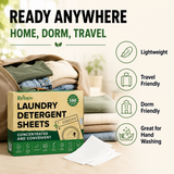 Laundry Detergent Sheets up to 100 Loads - Eco Friendly, Sustainable, Biodegradable & Liquidless Strips, 50 Sheets