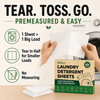 Laundry Detergent Sheets up to 100 Loads - Eco Friendly, Sustainable, Biodegradable & Liquidless Strips, 50 Sheets