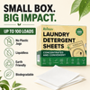 Laundry Detergent Sheets up to 100 Loads - Eco Friendly, Sustainable, Biodegradable & Liquidless Strips, 50 Sheets