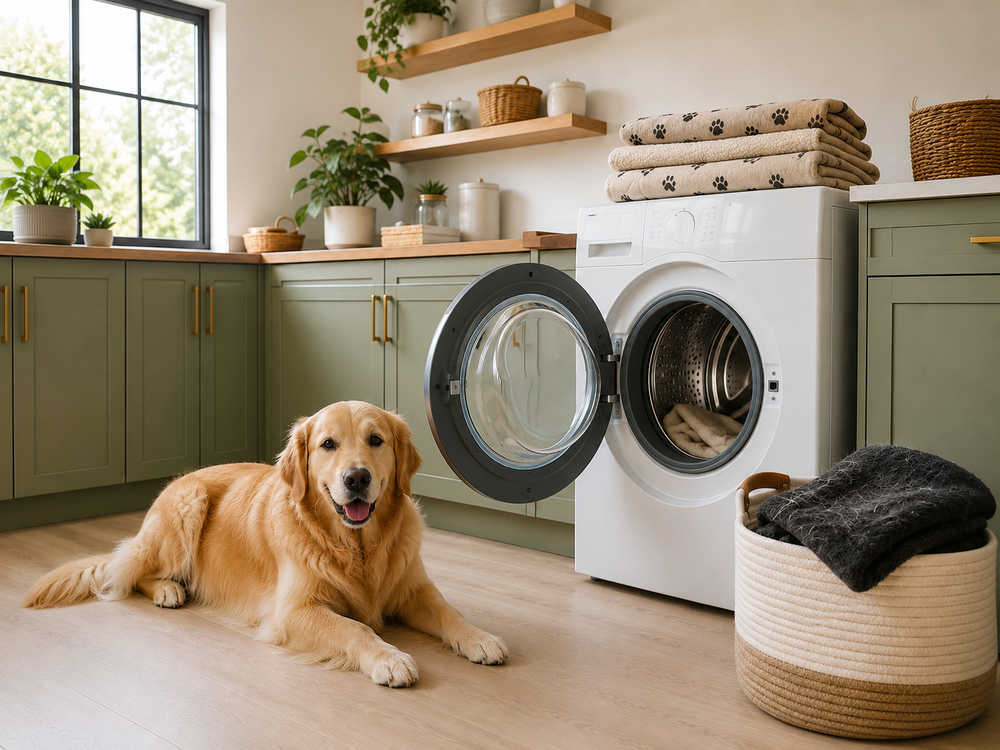 Pet laundry never really leaves the washer