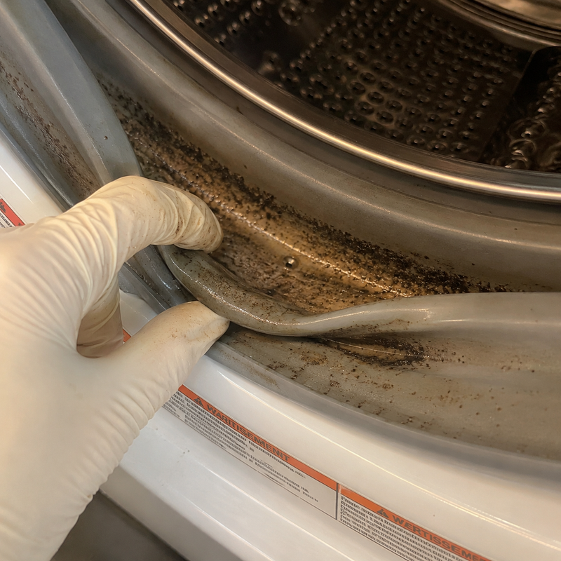 Door-seal grime