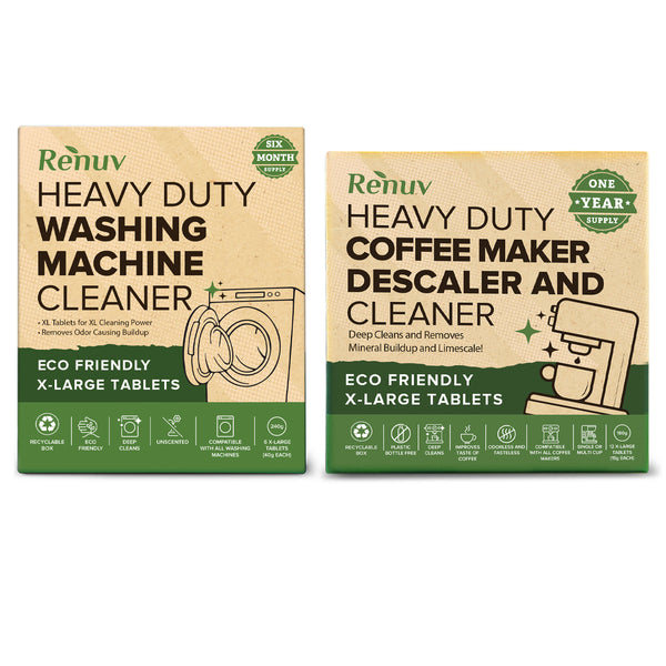 Coffee Maker Cleaner + Washing Machine Cleaner Bundle!