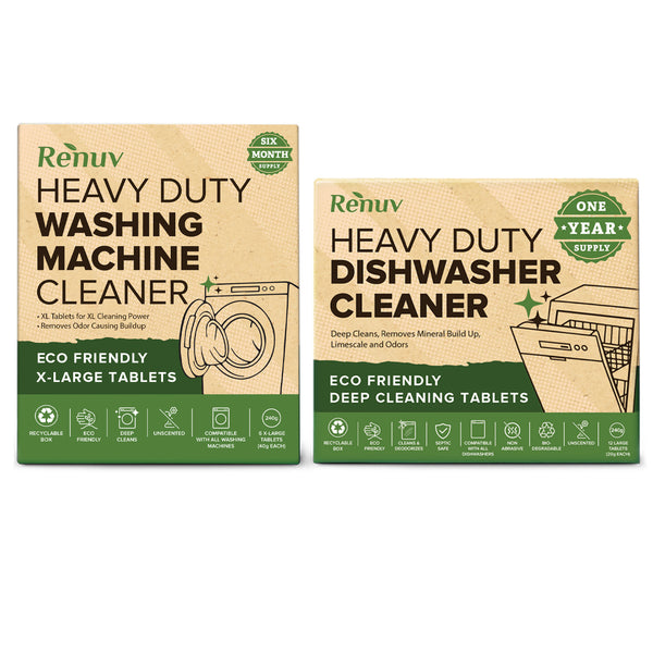 Washing Machine + Dishwasher Cleaner Bundle