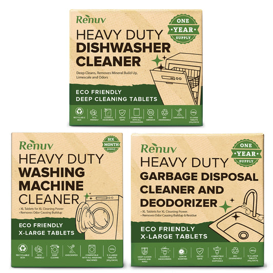 Dishwasher Cleaner + Washing Machine Cleaner + Garbage Disposal Cleaner Bundle!